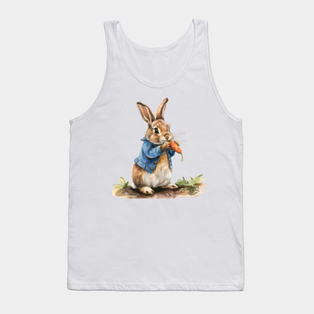 Peter Rabbit eating carrot Tank Top by VelvetEasel